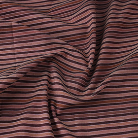  Brown Jhiri Pure Handloom Cotton Fabric