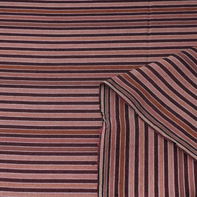  Brown Jhiri Pure Handloom Cotton Fabric