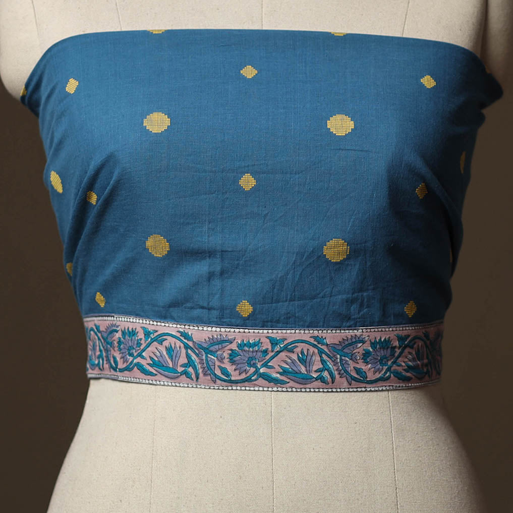 Jacquard Weave Cotton Blouse Piece 35