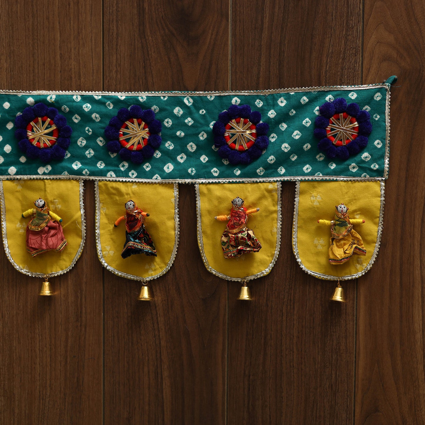 Handmade fabric toran for festive decor 15 - handcrafted