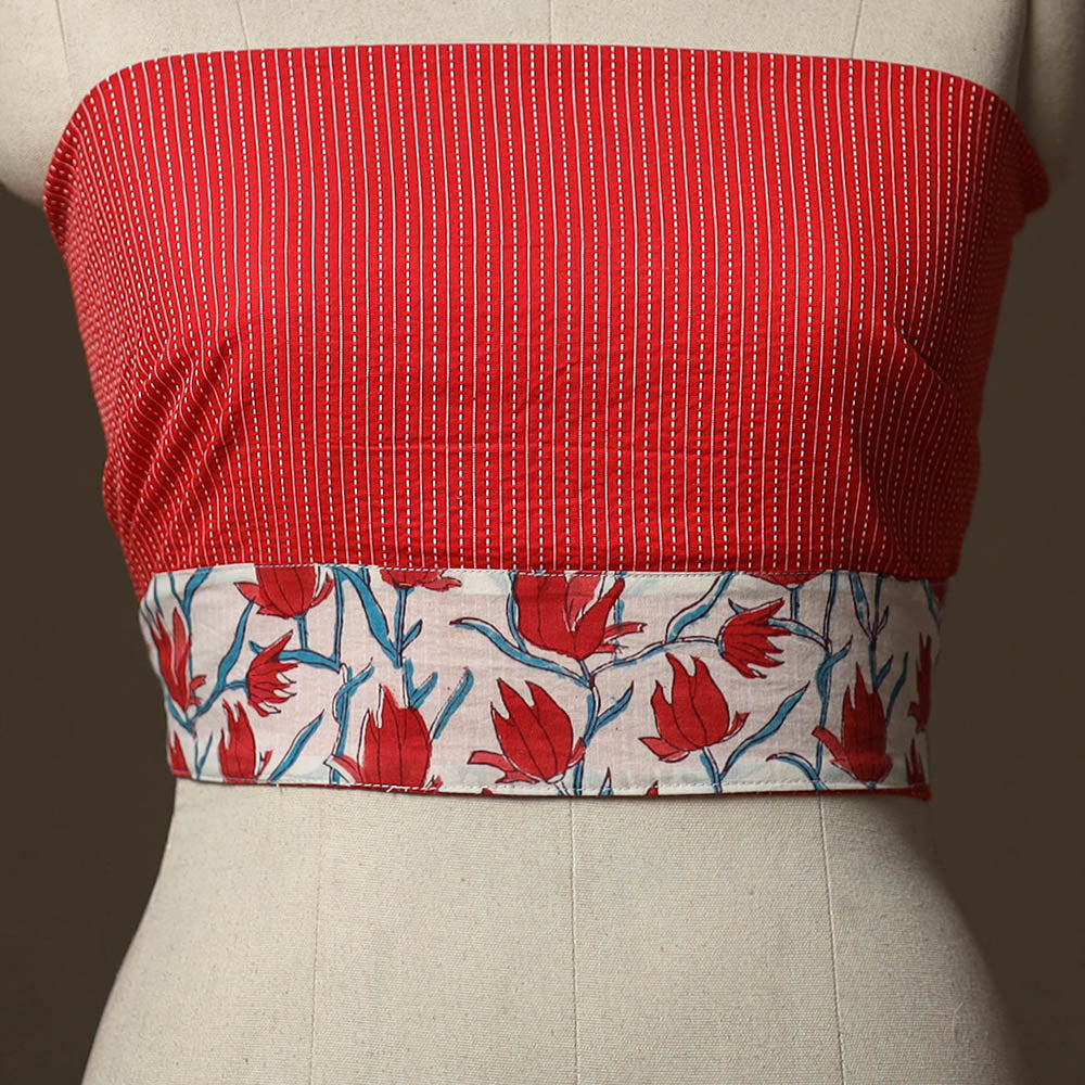 Running Stitch Plain Cotton Blouse Piece 36