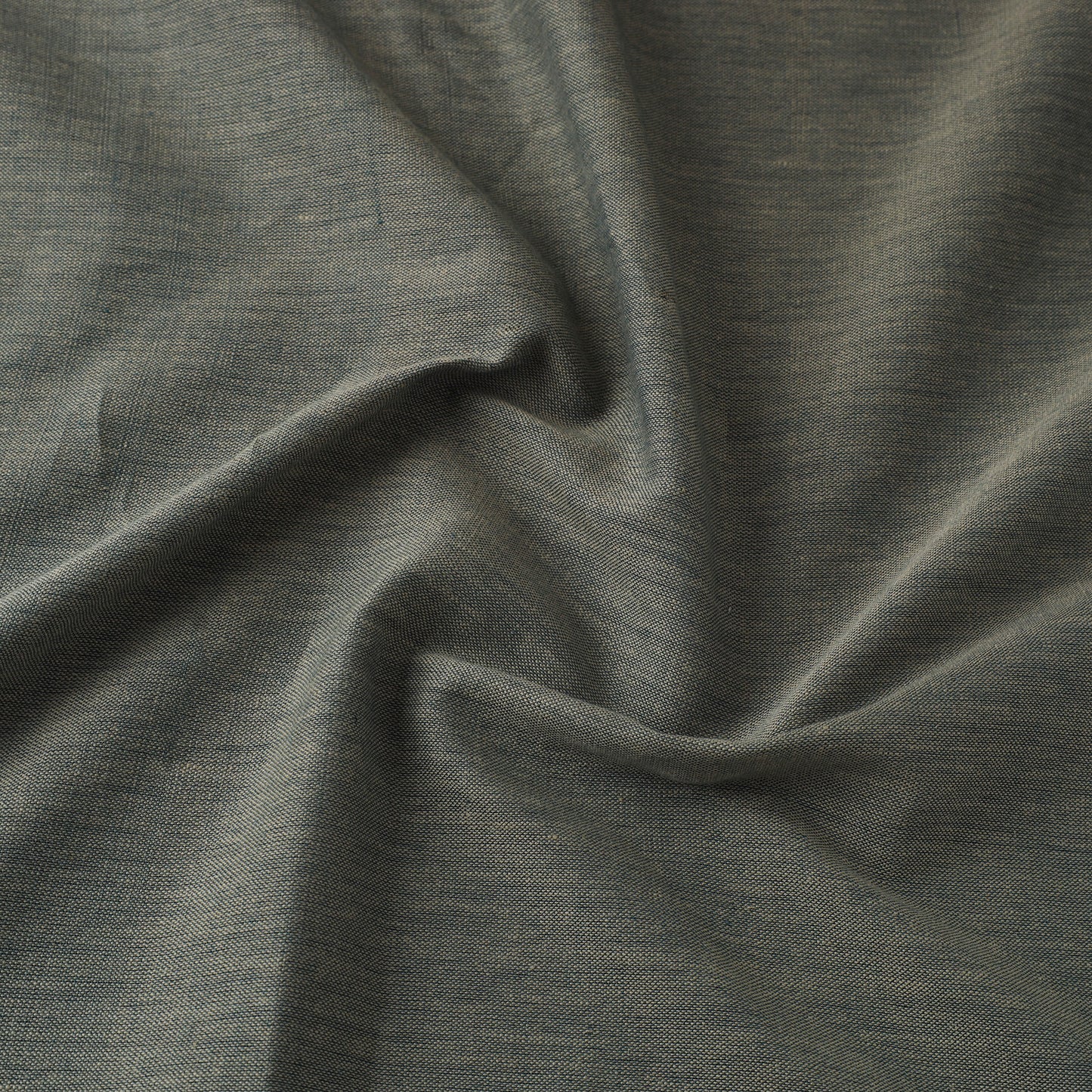  Olive Green Jhiri Pure Handloom Cotton Fabric