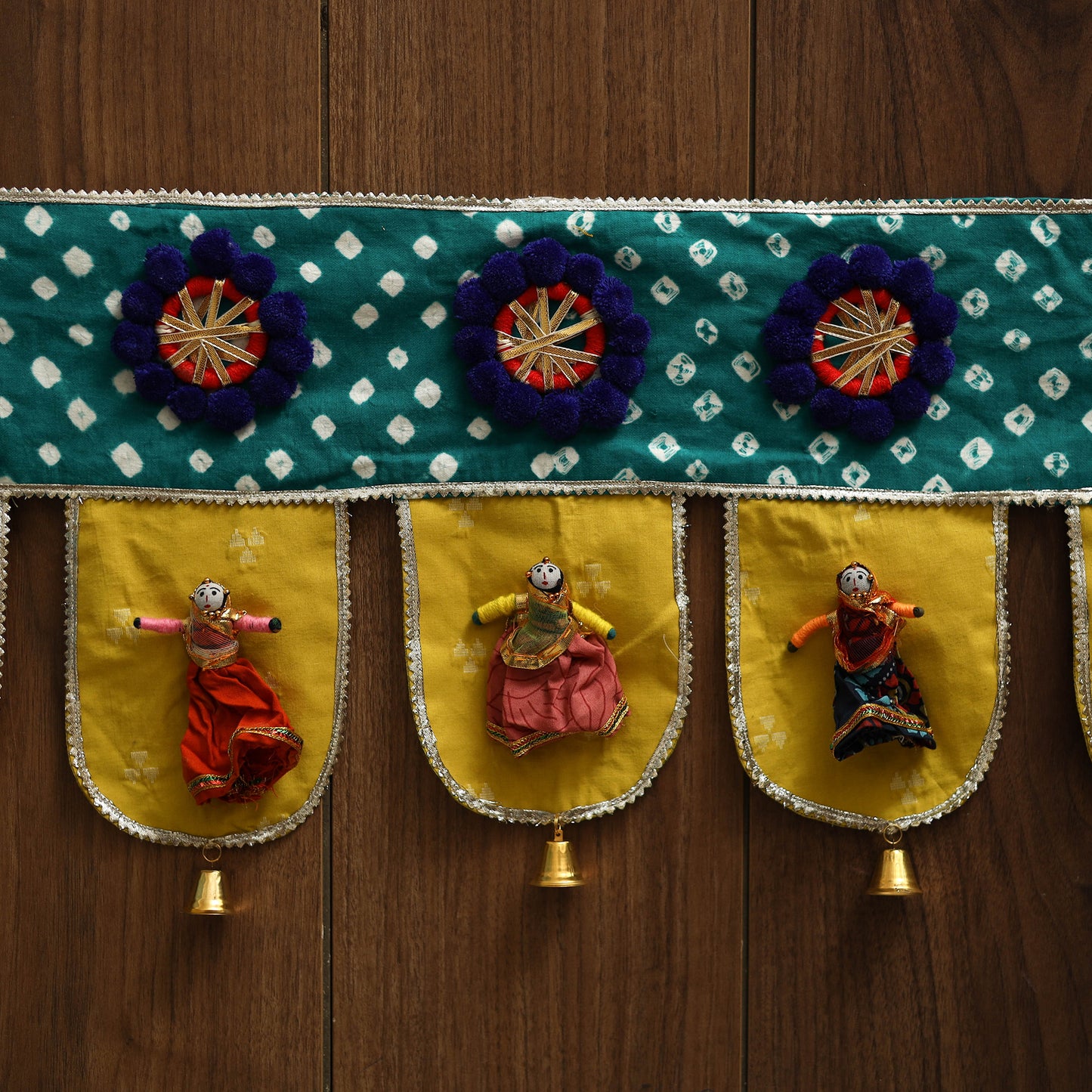 Handmade fabric toran for festive decor 15 - handcrafted