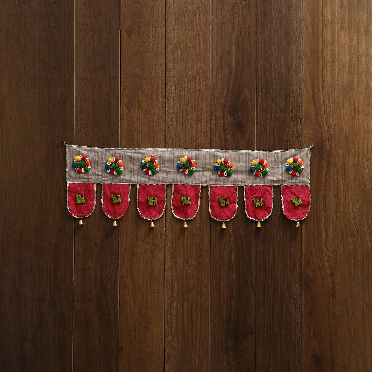 Handmade fabric toran for festive decor 16 - handcrafted