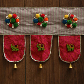 Handmade fabric toran for festive decor 16 - handcrafted