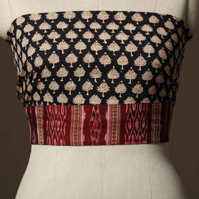 Bagru Hand Block Print Natural Dyed Cotton Blouse Piece 43