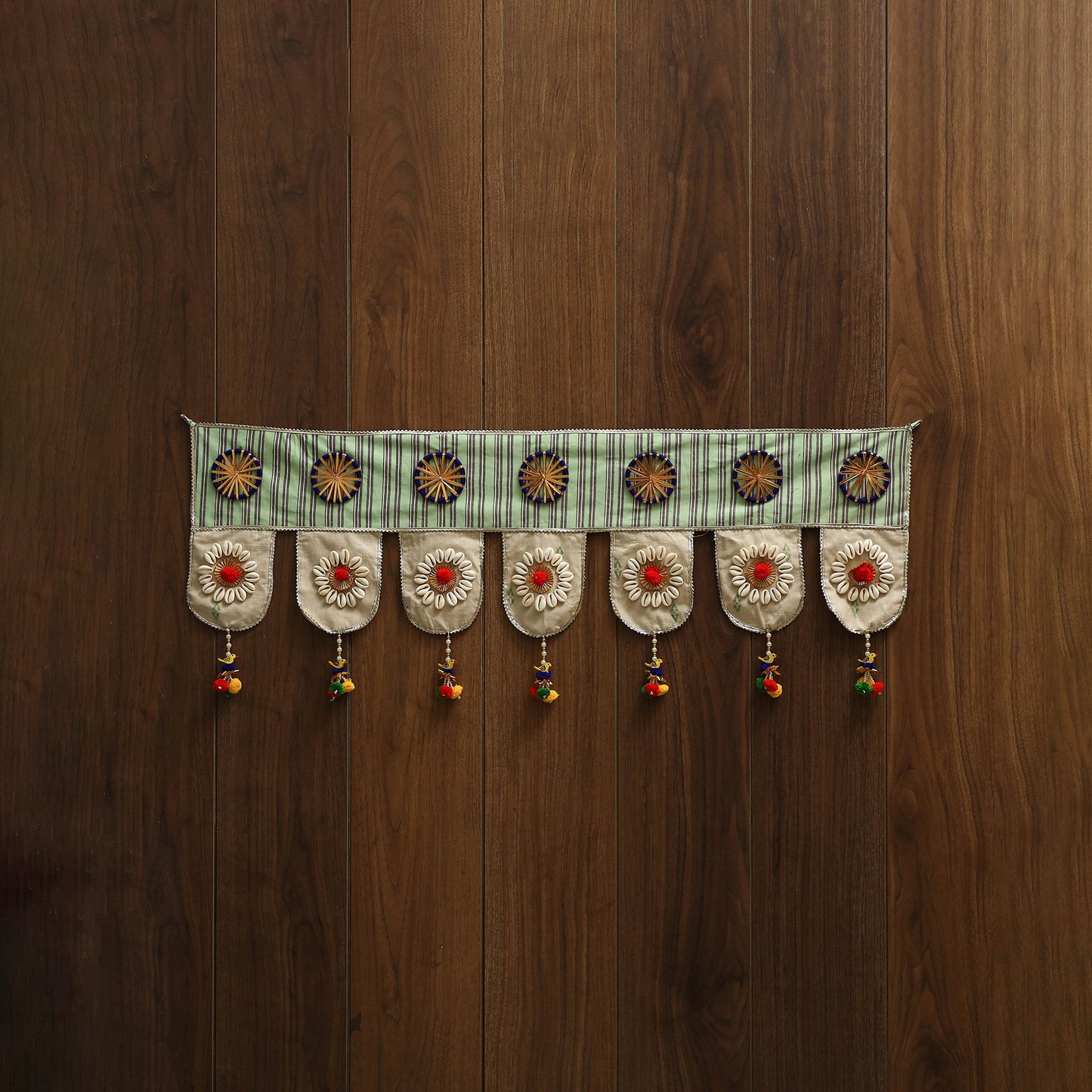 Handmade fabric toran for festive decor 19 - handcrafted