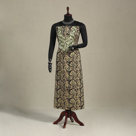 Brown - batik patchwork cotton unstitched kurta material