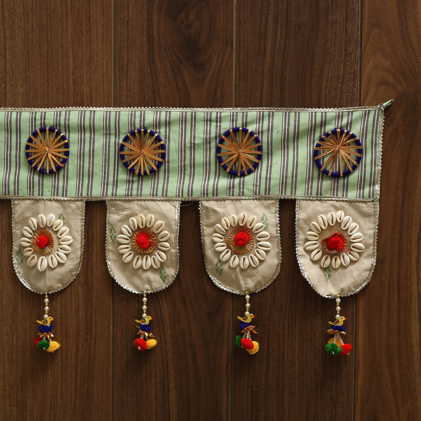 Handmade fabric toran for festive decor 19 - handcrafted