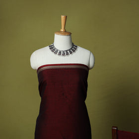 Dharwad Cotton 3pc Unstitched Dress Material Suit Set with Woven Border 44