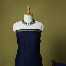 Dharwad Cotton 3pc Unstitched Dress Material Suit Set with Woven Border 46