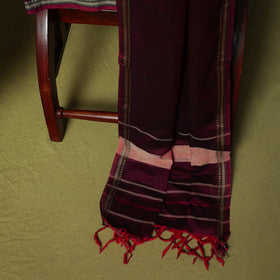 Dharwad Cotton 3pc Unstitched Dress Material Suit Set with Woven Border 47