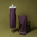 Dharwad Cotton 3pc Unstitched Dress Material Suit Set with Woven Border 48