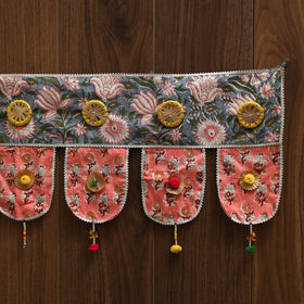 Handmade fabric toran for festive decor 24 - handcrafted