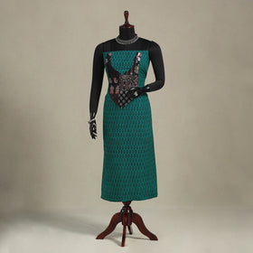 Green - bagh patchwork cotton unstitched kurta material