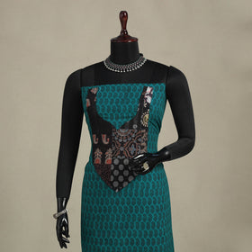 Green - bagh patchwork cotton unstitched kurta material