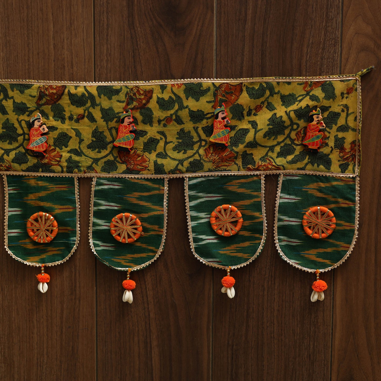 Handmade fabric toran for festive decor 25 - handcrafted