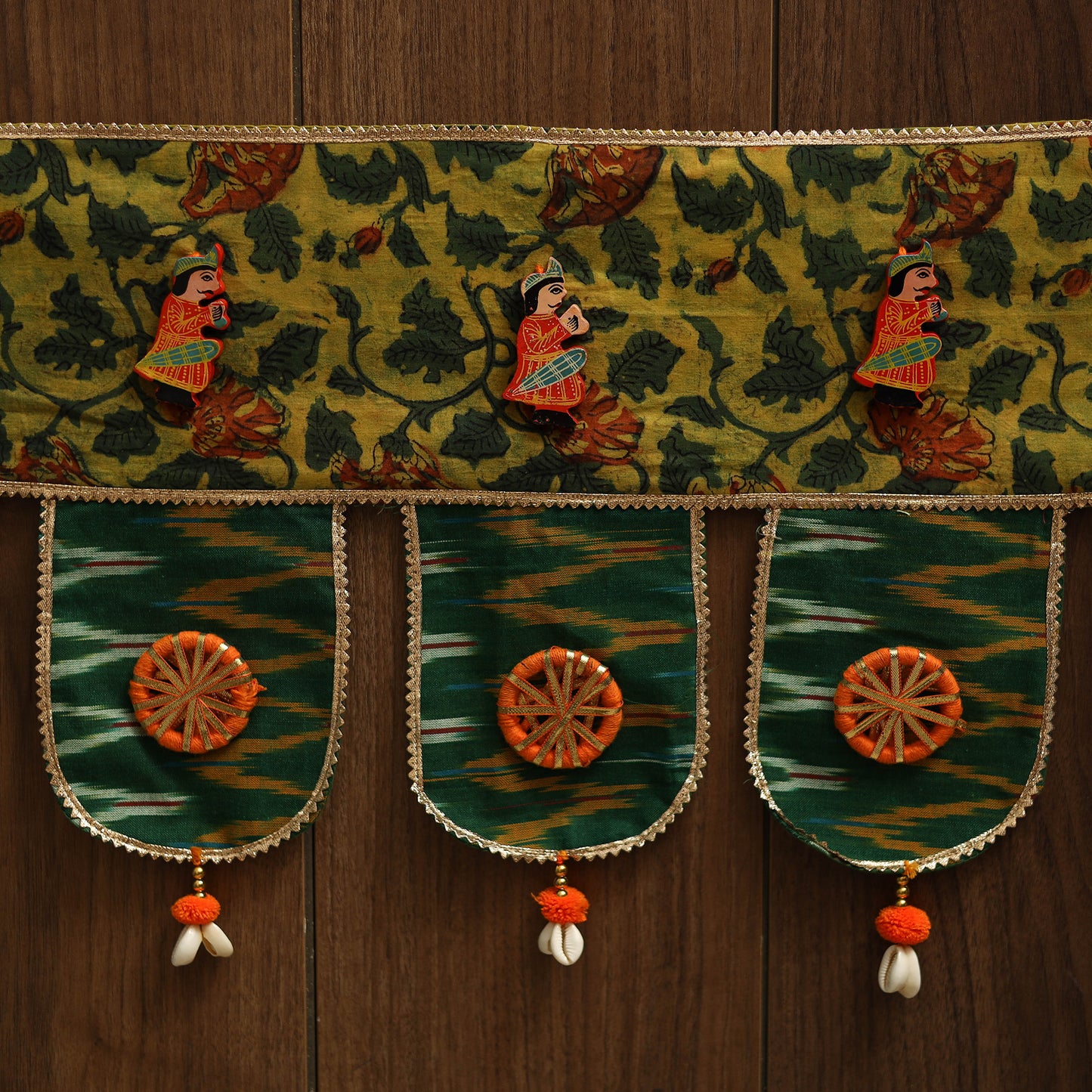 Handmade fabric toran for festive decor 25 - handcrafted