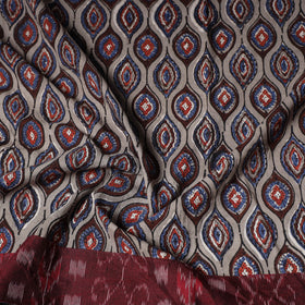 Bagru Hand Block Print Natural Dyed Cotton Blouse Piece 82