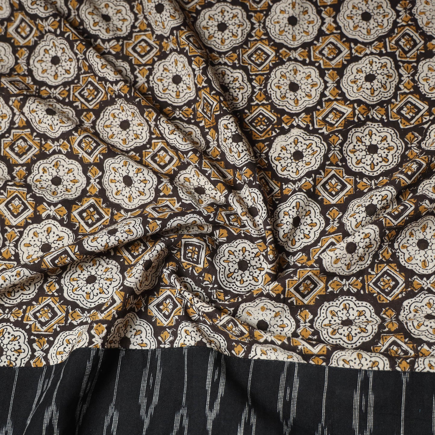 Bagru Hand Block Print Natural Dyed Cotton Blouse Piece 80