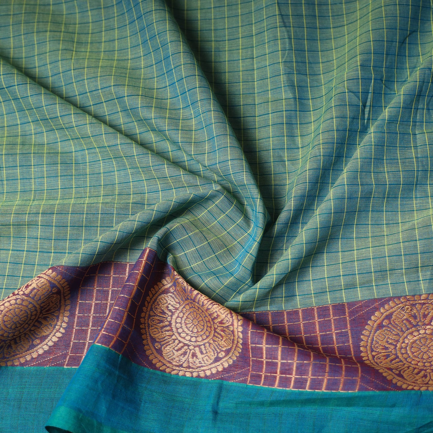 Kanchipuram Weave Cotton Blouse Piece 76