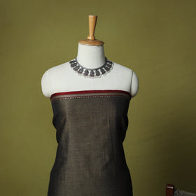 Dharwad Cotton 3pc Unstitched Dress Material Suit Set with Woven Border 51