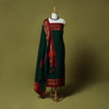 Dharwad Cotton 3pc Unstitched Dress Material Suit Set with Woven Zari Border 12