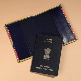  Handcrafted Embossed Leather Passport Cover 
