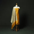 Yellow - Mangalagiri Silk Cotton Thread Work 3pc Unstitched Dress Material Suit Set 35