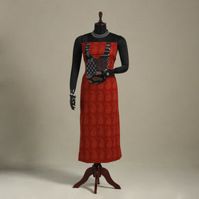 Red - bagh patchwork cotton unstitched kurta material