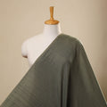  Olive Green Jhiri Pure Handloom Cotton Fabric