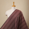  Brown Jhiri Pure Handloom Cotton Fabric