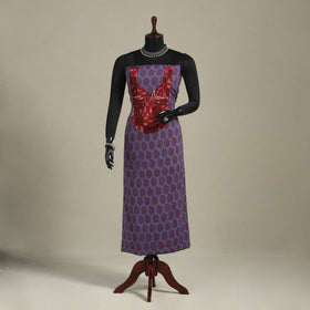 Purple - bagh patchwork cotton unstitched kurta material