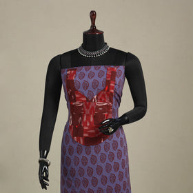 Purple - bagh patchwork cotton unstitched kurta material