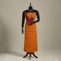 Orange - bagh patchwork cotton unstitched kurta material