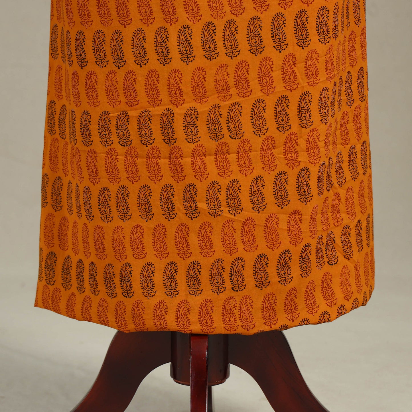 Orange - bagh patchwork cotton unstitched kurta material