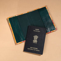 Handcrafted Embossed Leather Passport Cover