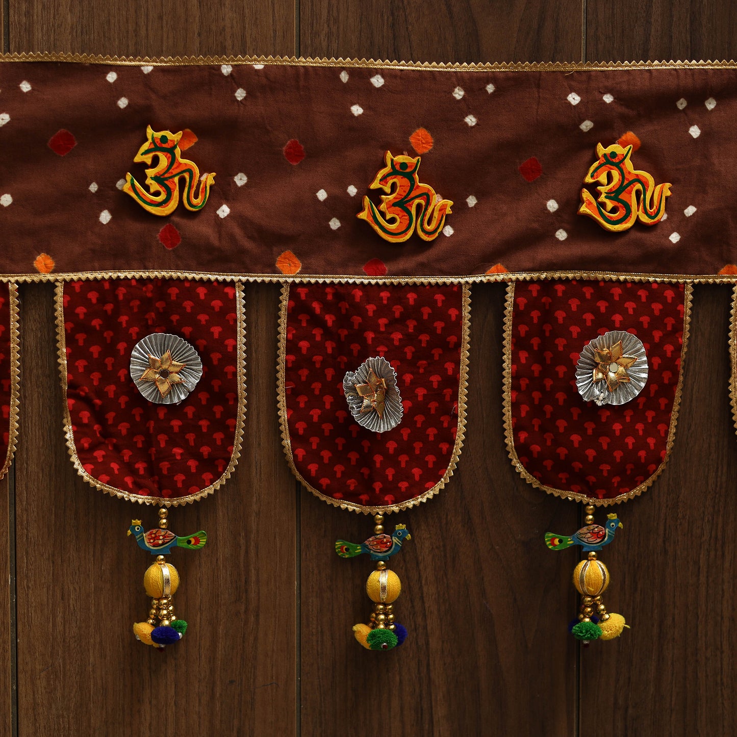 Handmade fabric toran for festive decor 30 - handcrafted