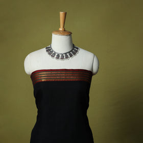 Dharwad Cotton 3pc Unstitched Dress Material Suit Set with Woven Zari Border 28