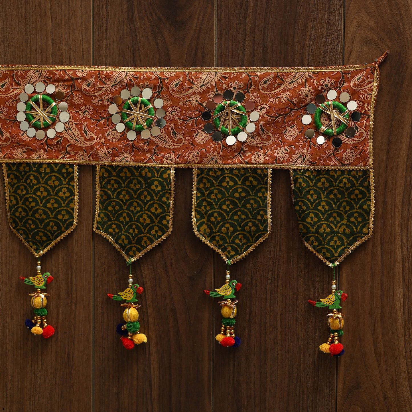 Handmade fabric toran for festive decor 31 - handcrafted