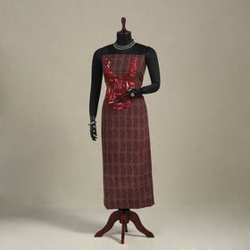 Brown - bagh patchwork cotton unstitched kurta material