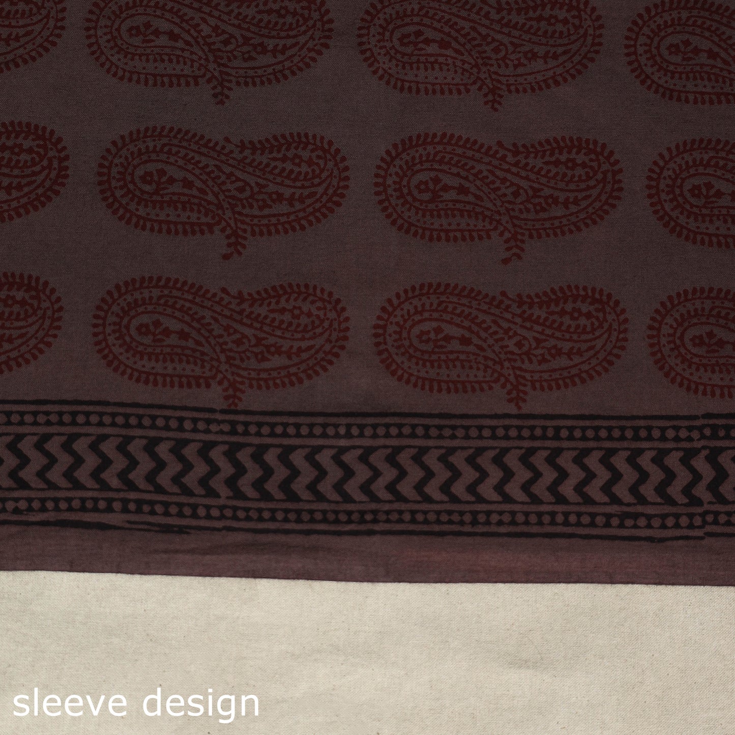 Brown - bagh patchwork cotton unstitched kurta material