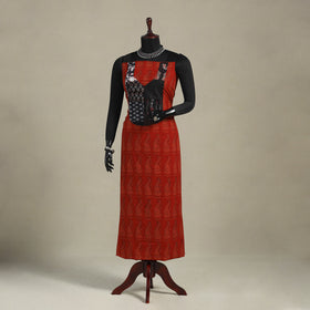 Red - bagh patchwork cotton unstitched kurta material (3m)