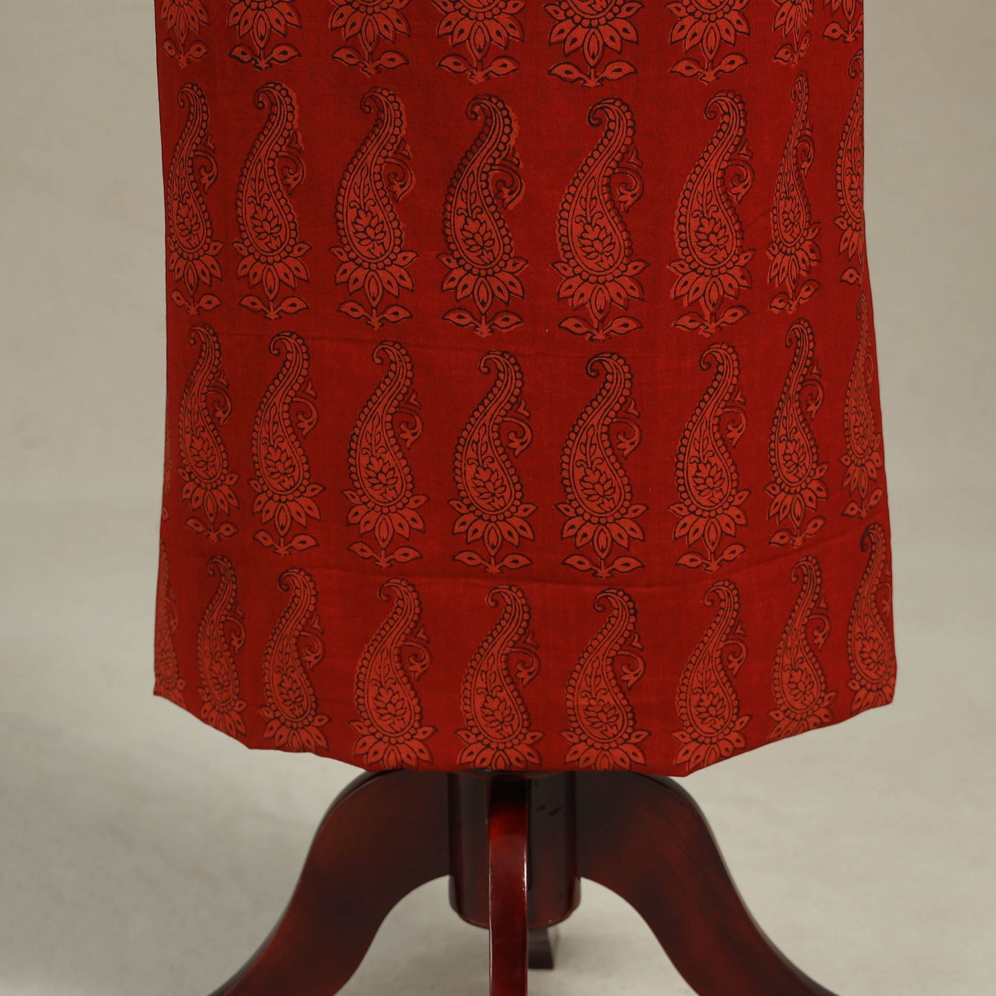 Red - bagh patchwork cotton unstitched kurta material (3m)