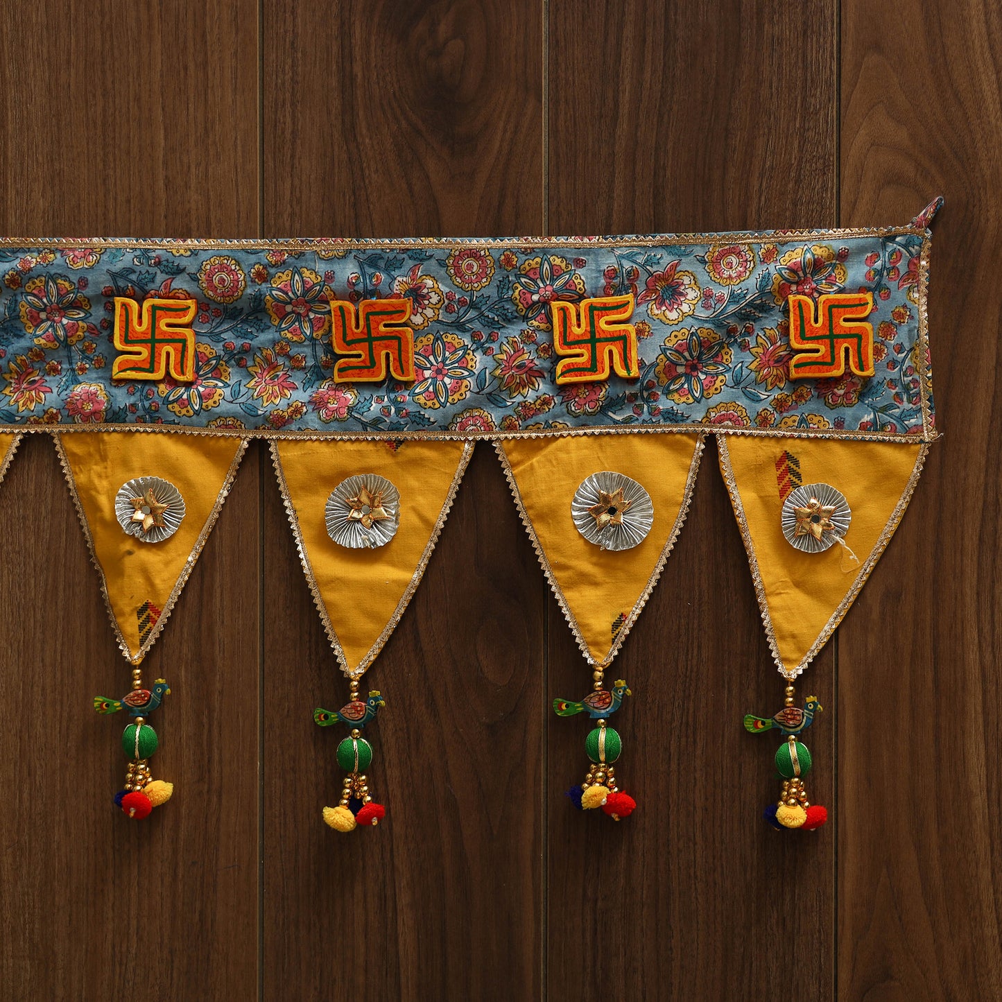 Handmade fabric toran for festive decor 33 - handcrafted