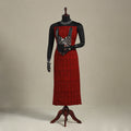 Red - bagh patchwork cotton unstitched kurta material