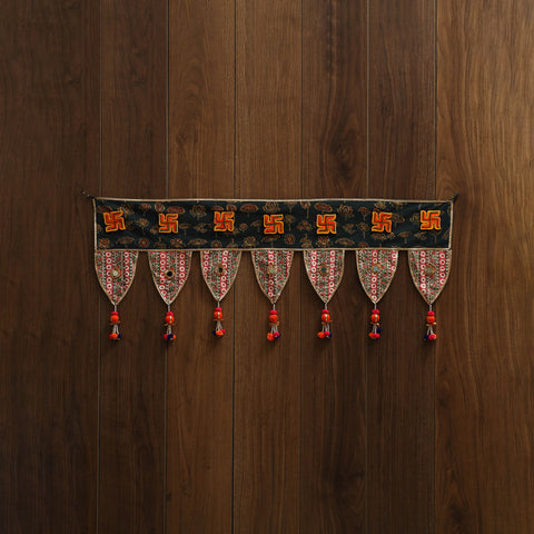 Handmade fabric toran for festive decor 38 - handcrafted