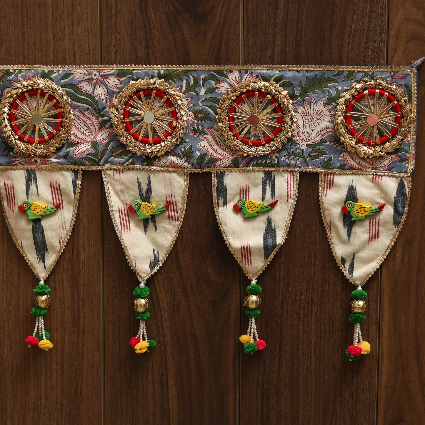 Handmade fabric toran for festive decor 39 - handcrafted