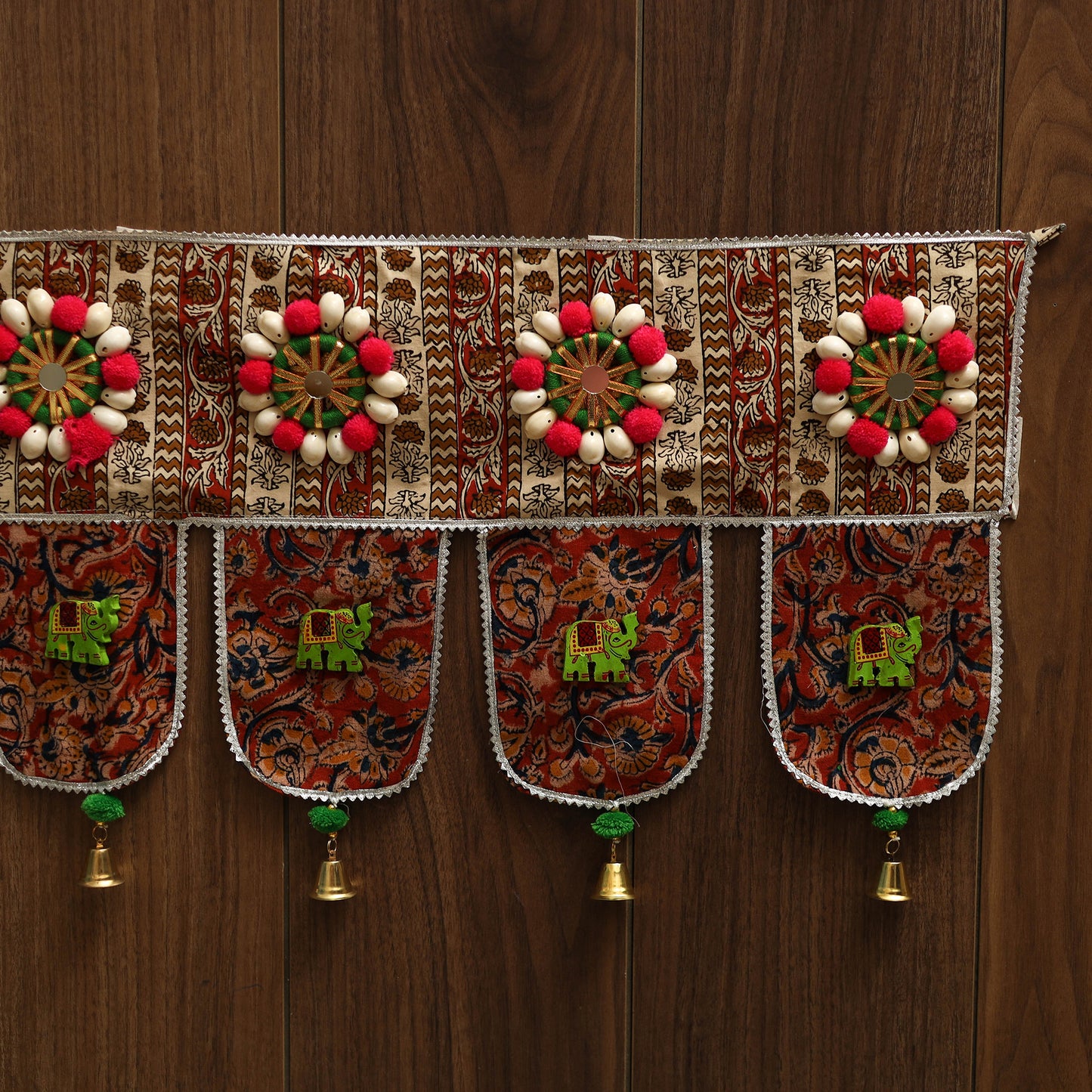 Handmade fabric toran for festive decor 42 - handcrafted