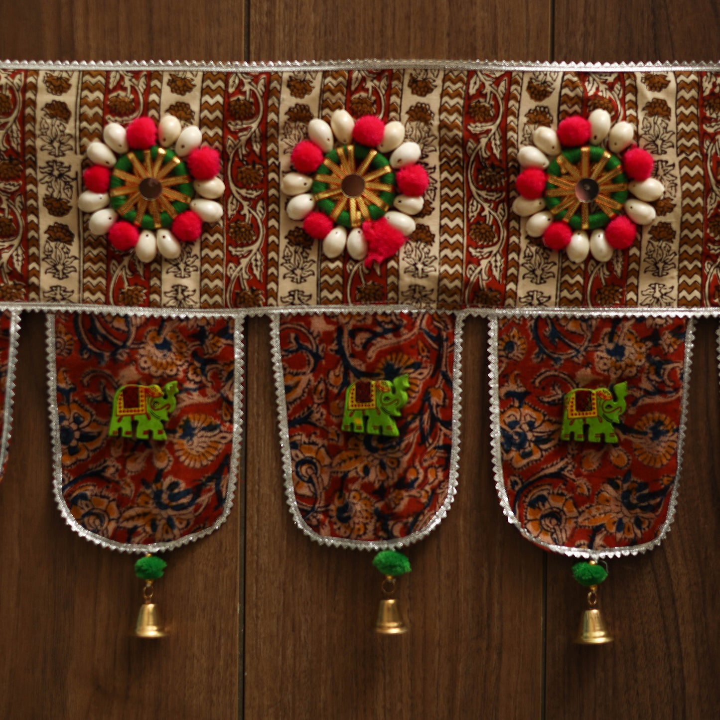 Handmade fabric toran for festive decor 42 - handcrafted